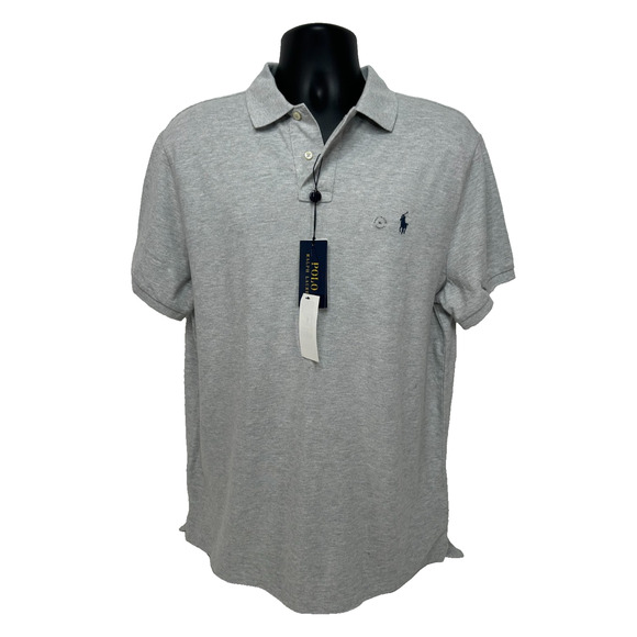 Polo Ralph Lauren Other - Ralph Lauren Men's Custom Slim Fit Short Sleeve Mesh Polo Gray Heather XL